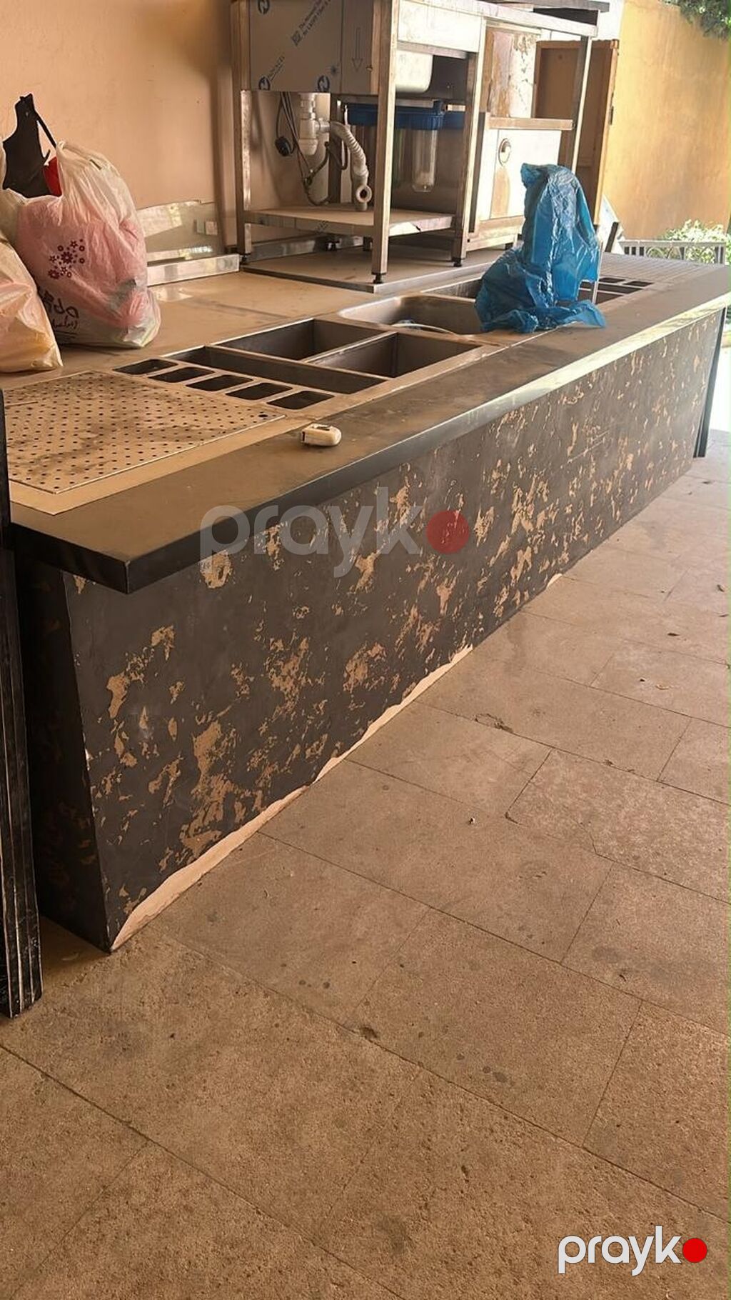 Kafe/bar üçün paslanmayan poladdan hazırlanmış peşəkar iş/bar stendi — Digər, Bakı (4)