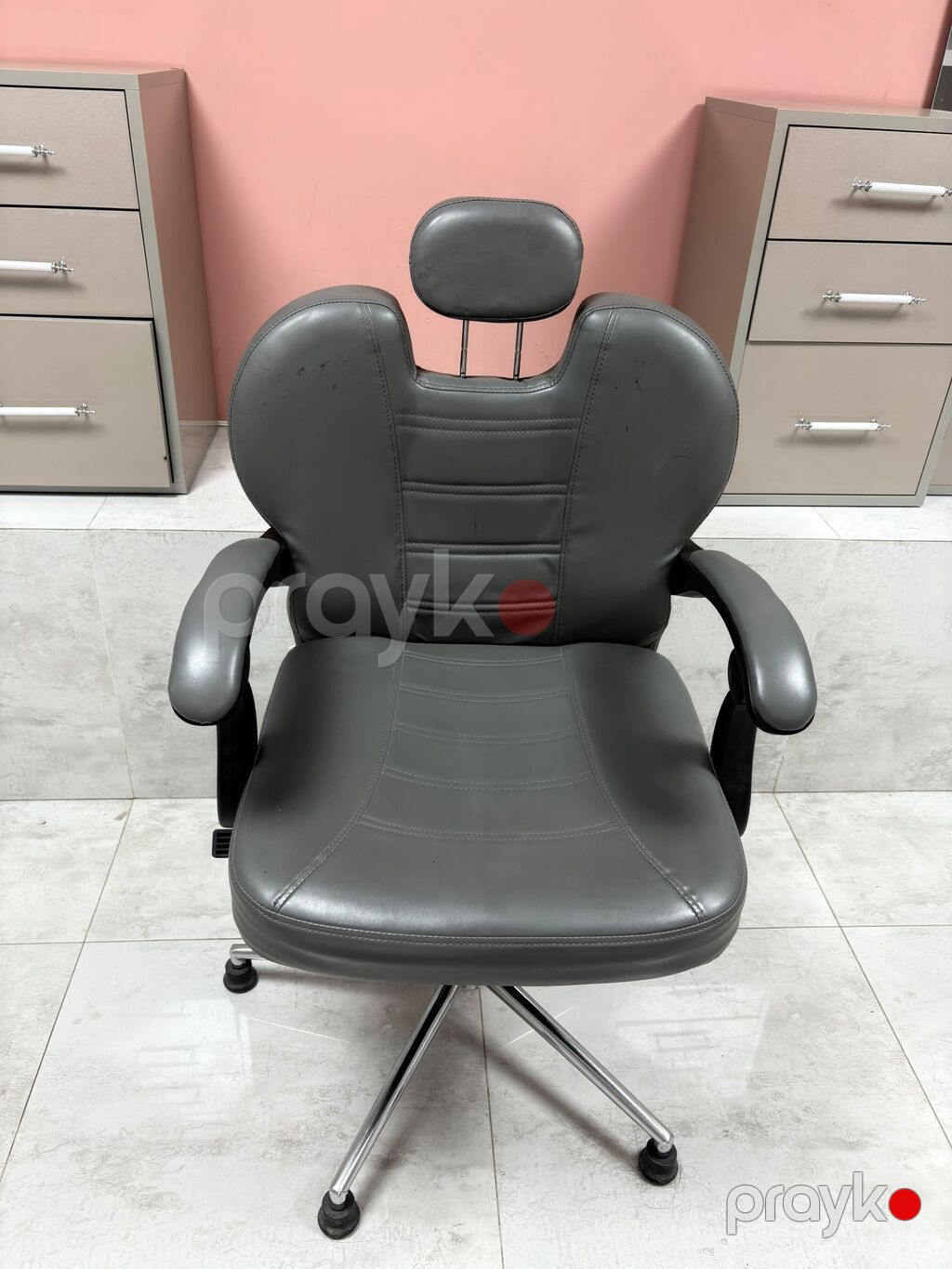 Salon üçün hidravlik ustа kürsüsü - Tip: Bərbər/saç ustası üçün — Kreslo, Xırdalan (3)