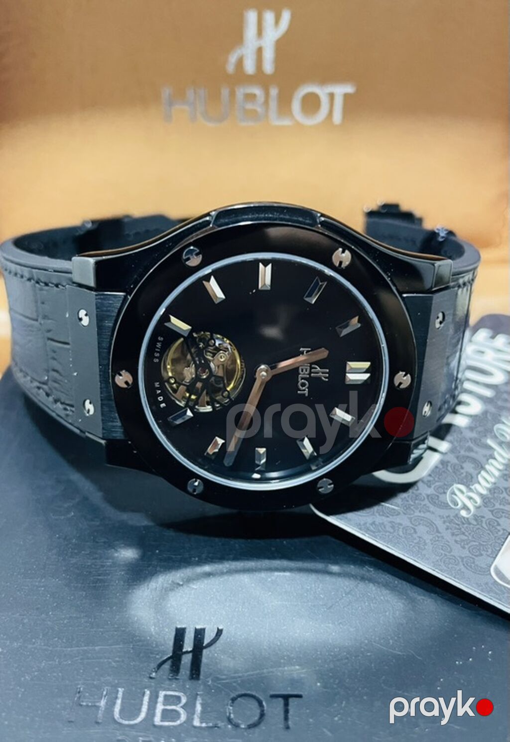 Hublot mexanik. - Şüşə: cızılmaya davamlı safir tipli görünüş Qola — Qol saatları, Digah (7)