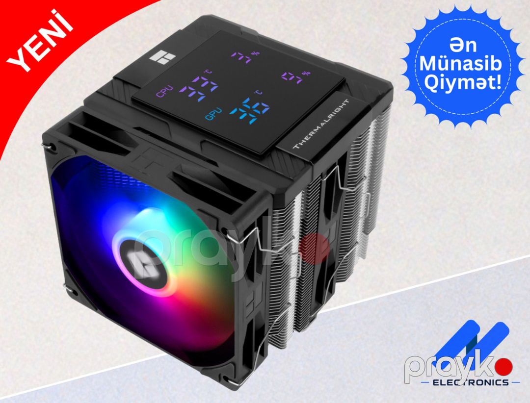 Cpu Cooler thermalrıght assassın peerless 120 dıgıtal argb Black — Kompüterlər və noutbuklar, Bakı (5)