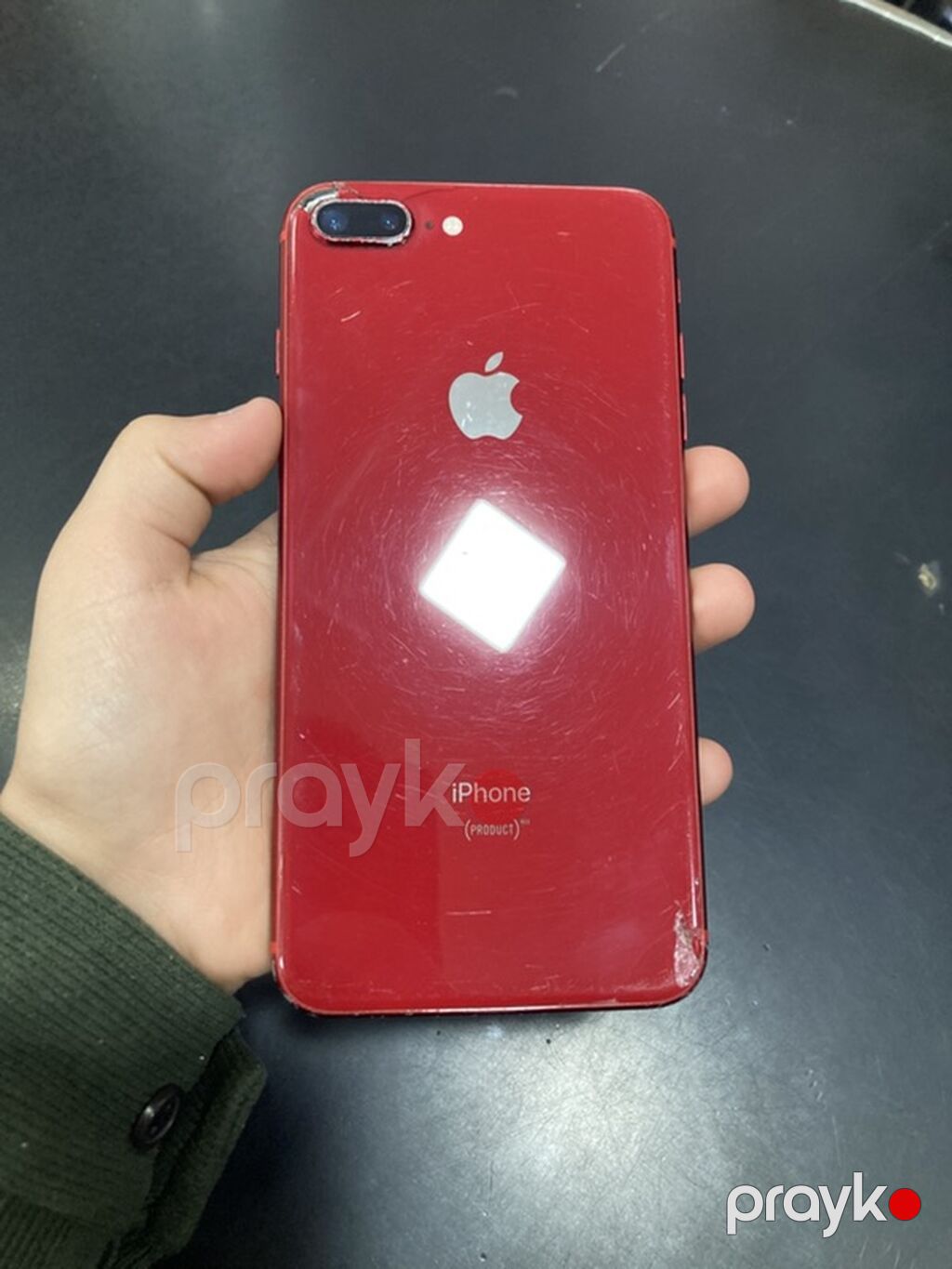 IPhone 8 Plus, Qırmızı, Barmaq izi — Apple iPhone, Xaçmaz (10)