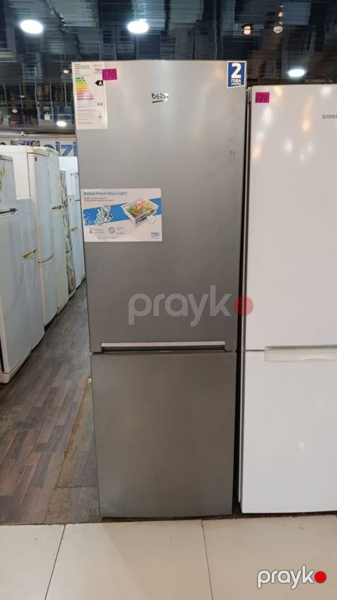 Beko ikikameralı soyuducu, inox rəng - Alt hissədə dondurucu, yuxarıda — Digah