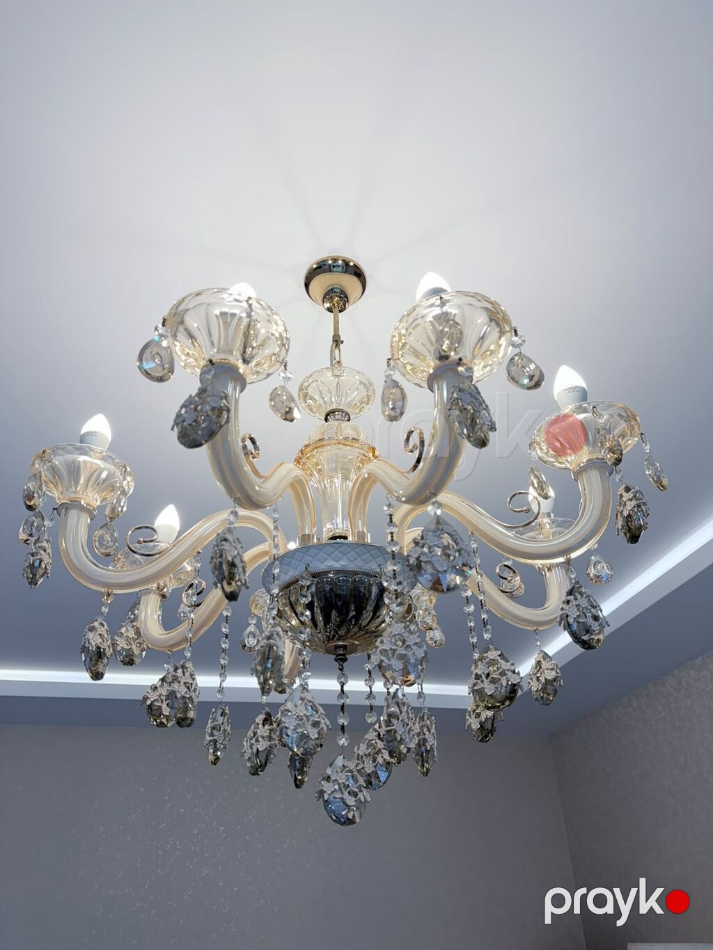 Çılçıraq, 8 lampa, Xrustal — Tavan is?qlar? v? cilc?raqlar, Digah (4)