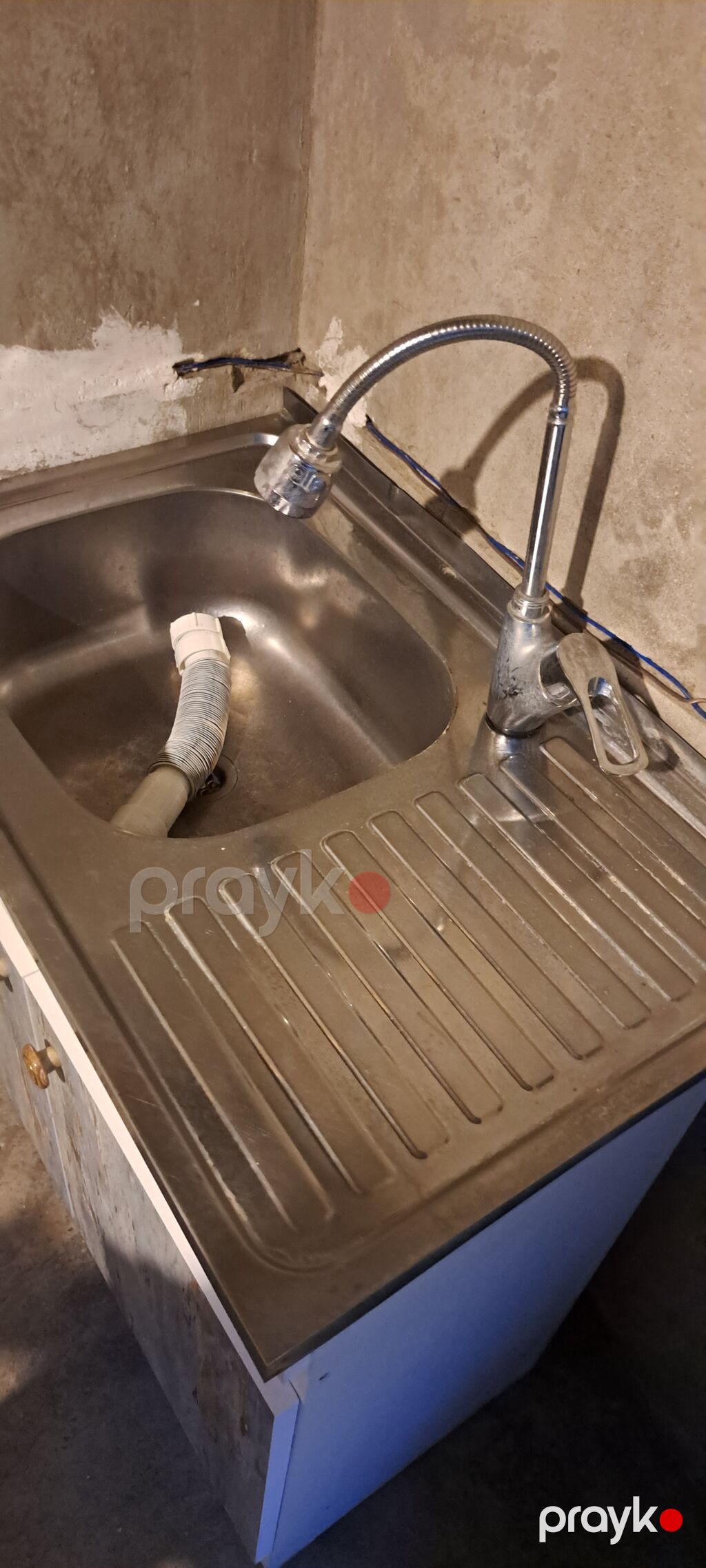 Mətbəx üçün lavabo dolabı və paslanmayan polad stolüstü - Üst hissə — Mətbəx mobilyası, Lənkəran (3)