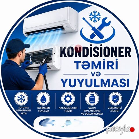 Kondisoner təmiri və yuyulması — Bakı