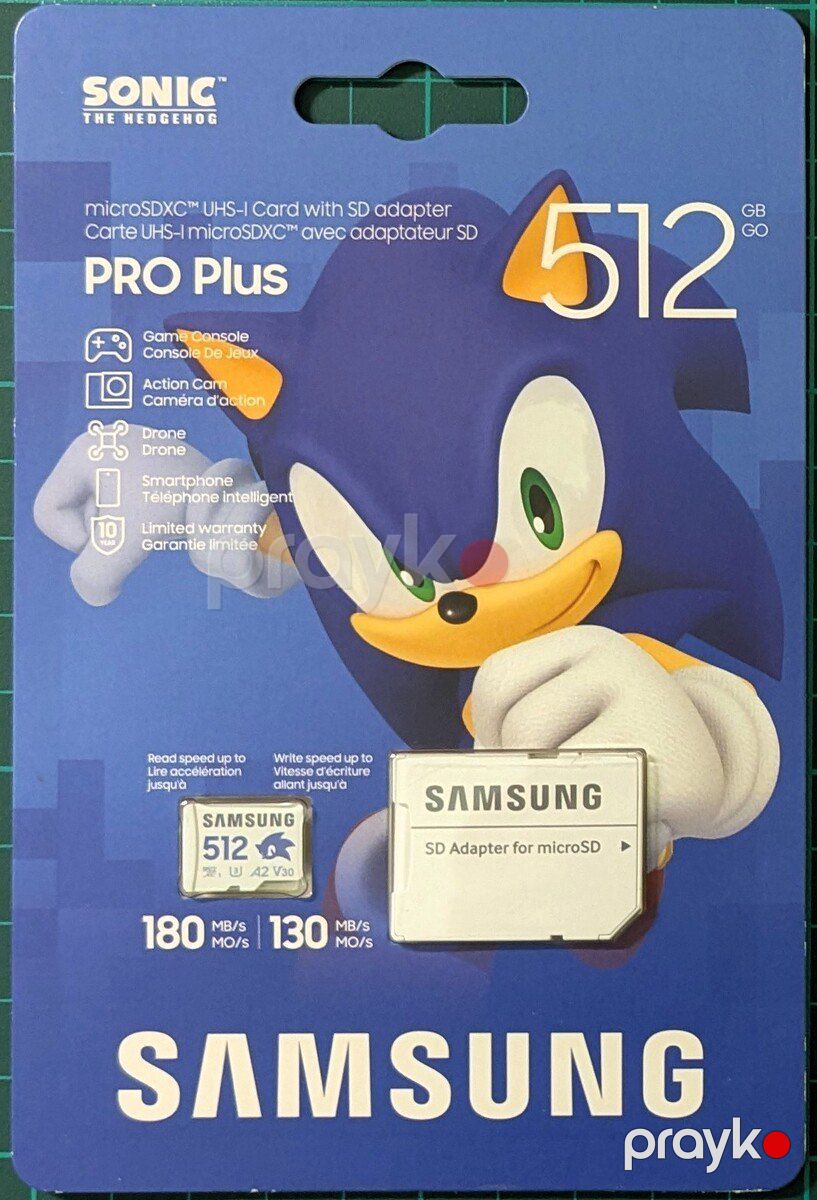 Samsung PRO Plus Sonic The Hedgehog Limited Edition 512GB — Periferik cihazlar, Bakı (2)