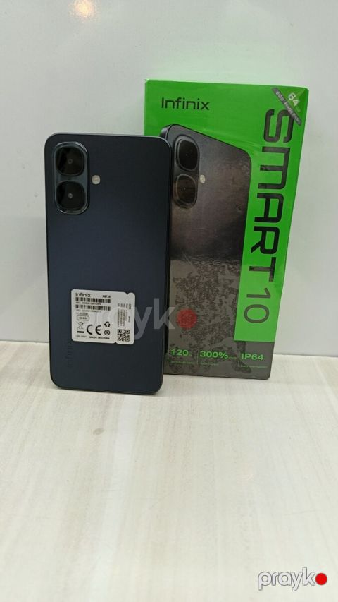 Infinix Smart 10 Sleek Black 64GB/4GB — Bakı