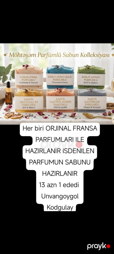 Möhtəşəm Parfümlü Sabun Kolleksiyası - Hər biri orijinal Fransa — Gəncə