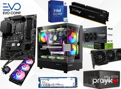Evo Gaming PC Prime Dominator Core i9-14900KF, RTX 5070 12GB, SSD 1TB, RAM 32GB — Bakı