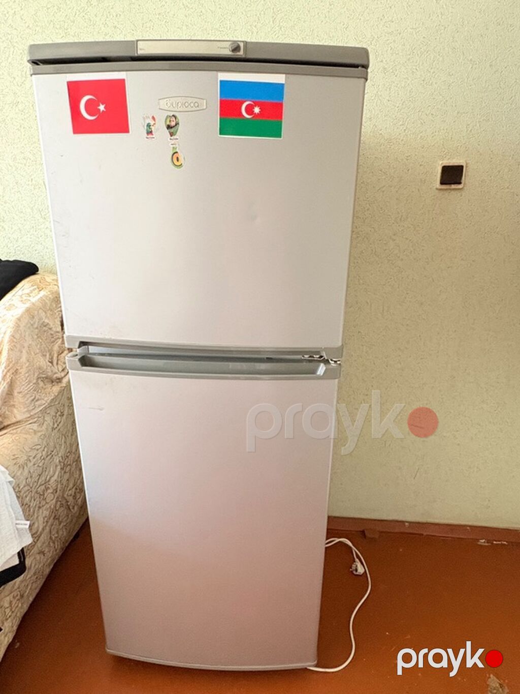 İşlənmiş 2 qapılı Beko Soyuducu Satılır, rəng - Ağ — Soyuducular, Digah (3)