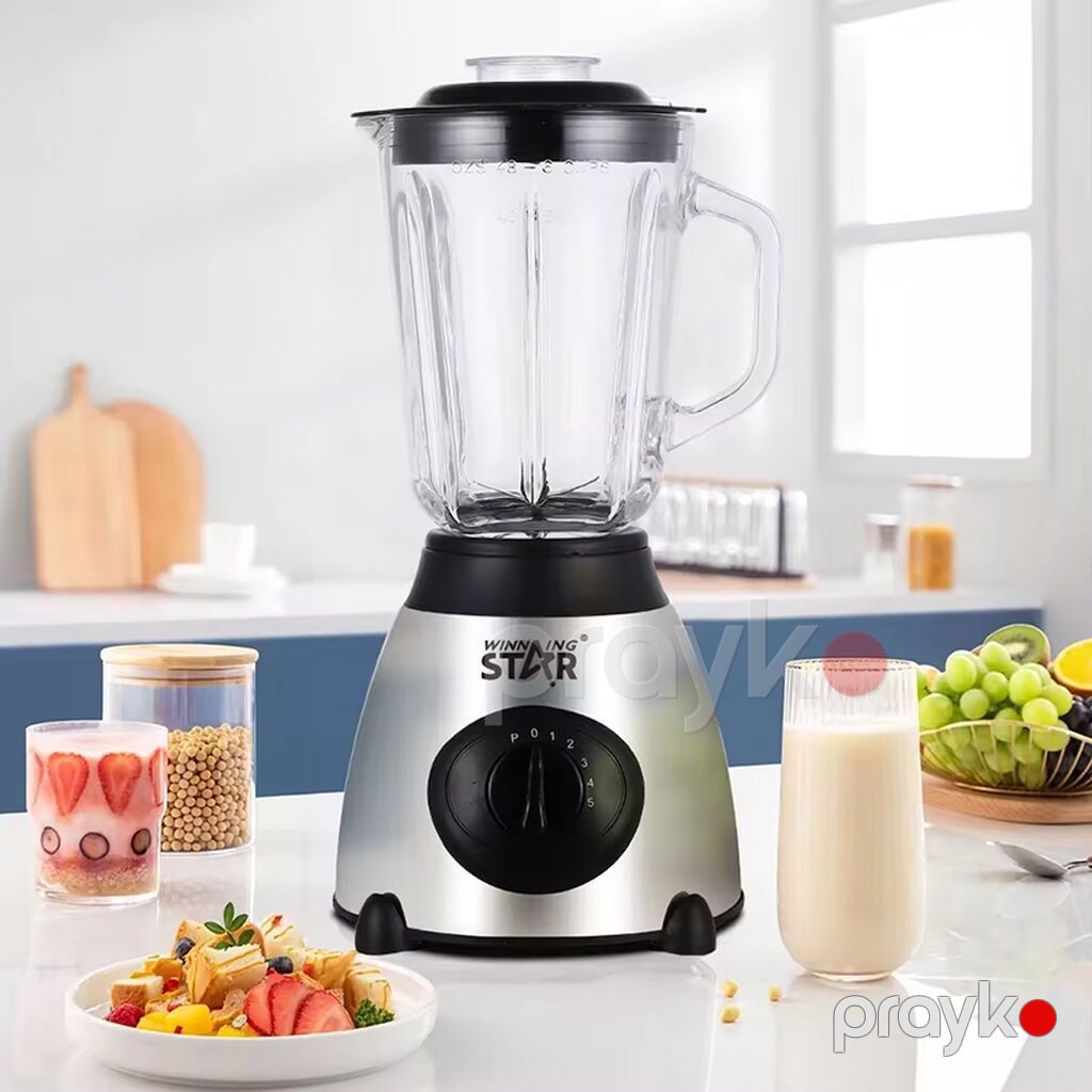 Blender şirələr və smuzilər hazırlamaq üçün 1,5 litrlik şüşə qabı və — Blenderlər, xırdalayanlar və mikserlər, Bakı (3)