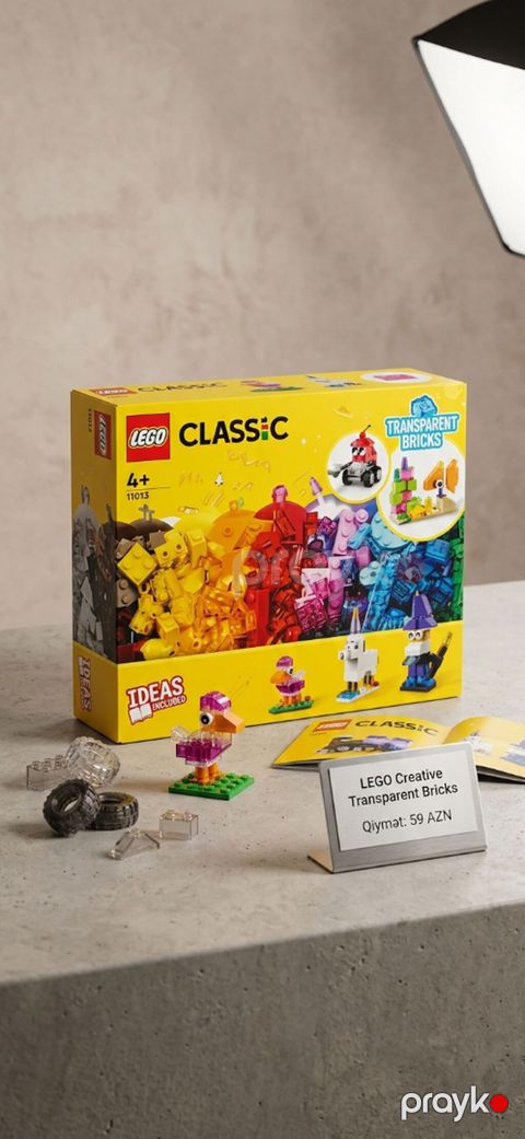Lego Classic Creative Transparent Bricks (11013) – Yaradıcılığınızı — Bakı