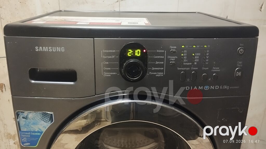 Paltaryuyan maşın Samsung, 6 kq, İşlənmiş, Avtomat, Qurutma var, Ödənişli çatdırılma — Çamaşır maşınları, Bakı (3)