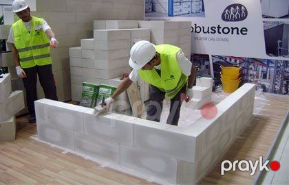 Məsaməli hörgü blokları "Gobustone" — Bakı