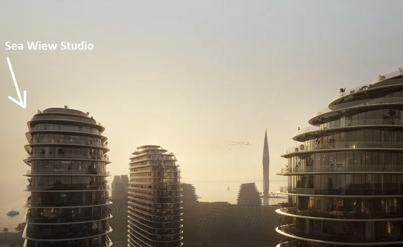Sea Breeze, 1 otaqlı Yeni tikili satılır - 30 m², 26/28 mərtəbə — Mənzil, Bakı (5)