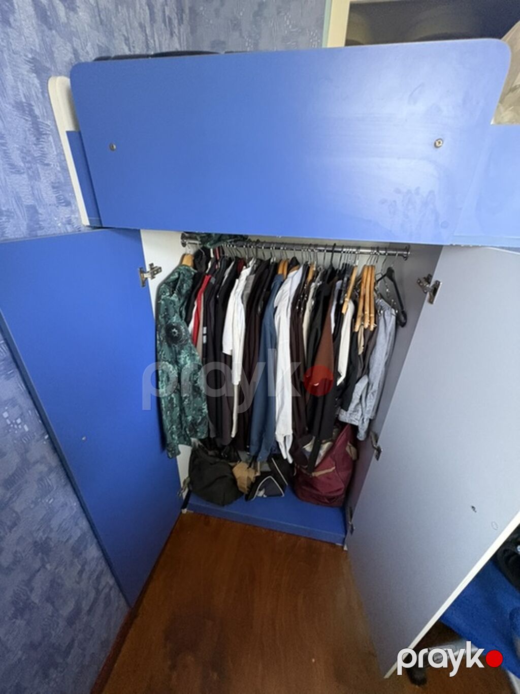 Uşaq/yeniyetmə otağı üçün mavi-ağ rəngli modul mebel dəsti - İki — Uşaq mebeli dəstləri, Bakı (5)