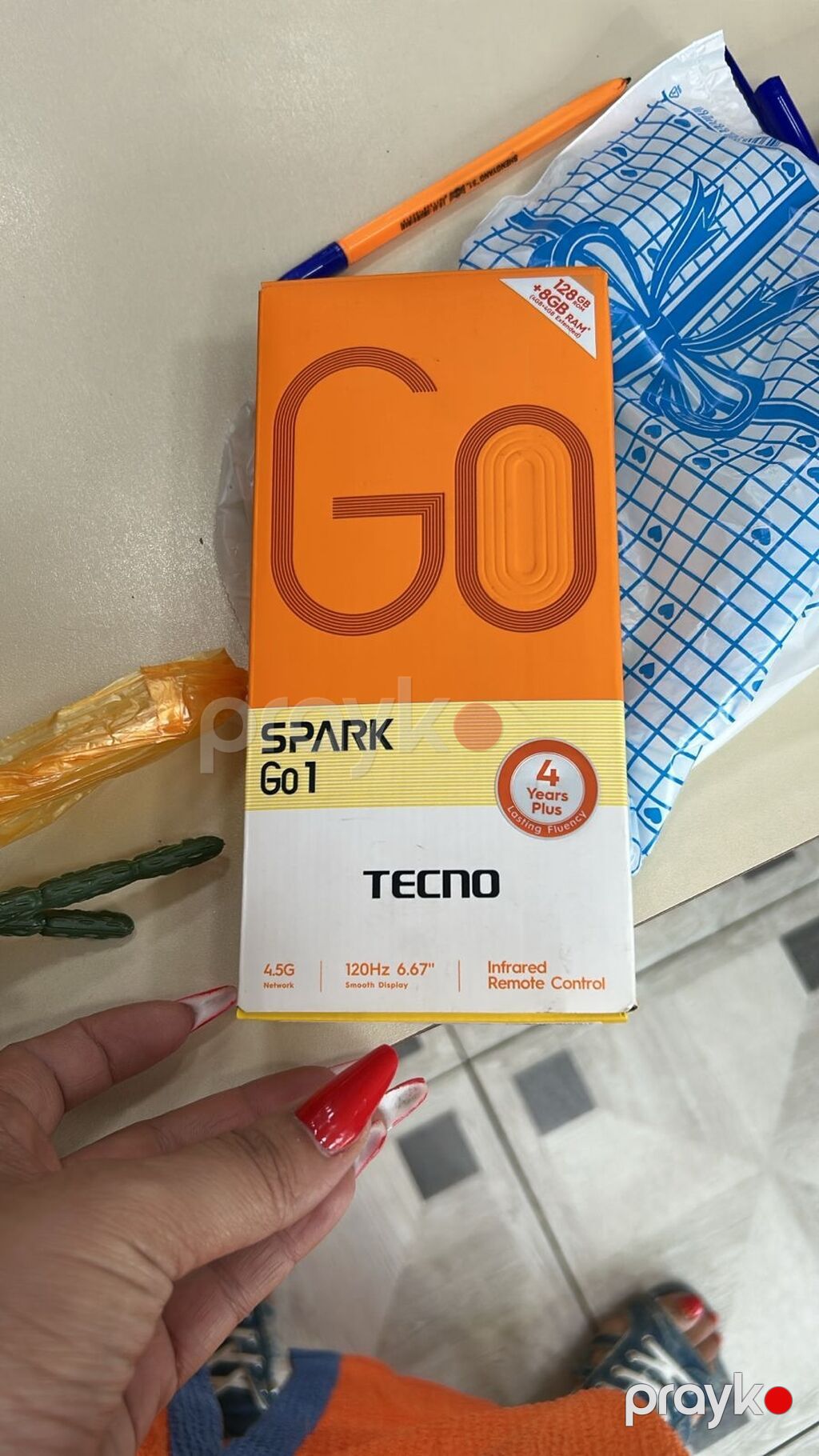 Tecno Spark Go, 128 GB, rəng - Boz, Sensor — Tecno, İmişli (3)