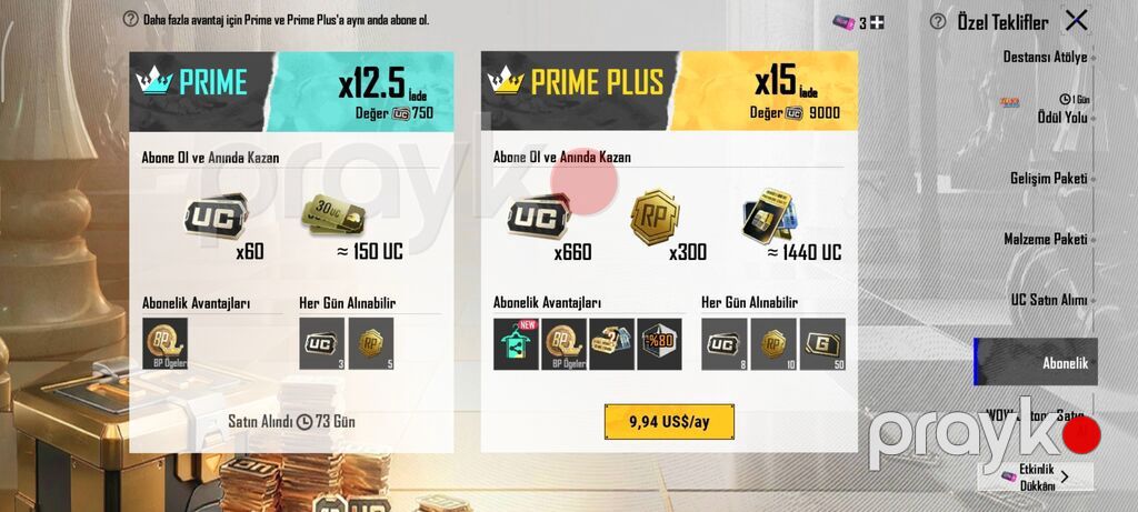 Pubg Mobile hesabı – elit kolleksiyalı və laboratoriya silahı - UID — Şəxsi əşyalar, Masazır (8)