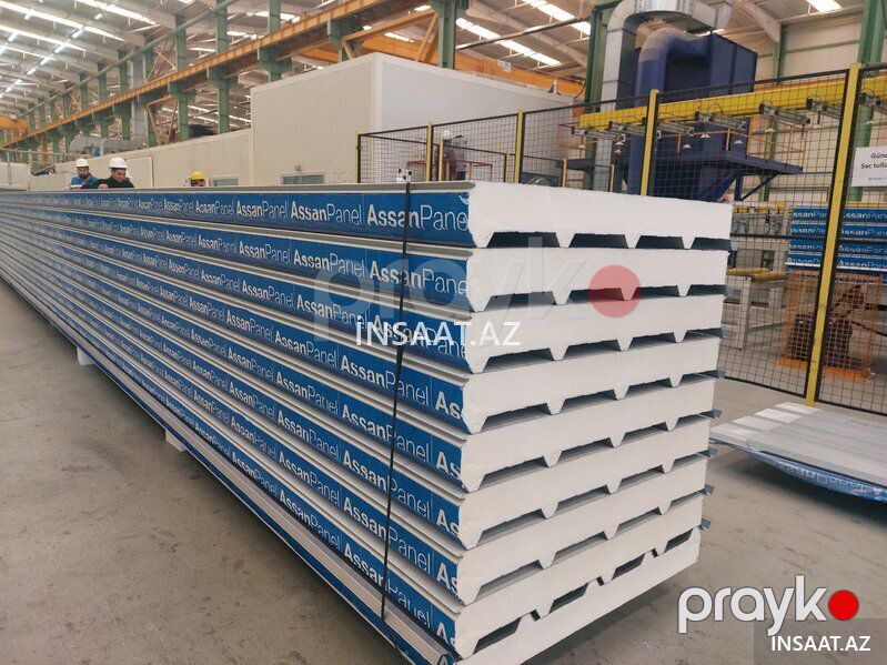 100 mm Pir sendviç panel – yüksək izolyasiya — Tikinti blokları, kərpic və panellər, Bakı (7)
