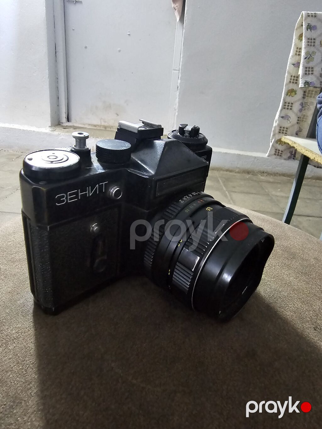 Zenit ET SLR fotoaparat + Helios 44M-4 58mm f/2 obyektiv - 35 mm — Fotoaparat, Ağstafa (4)
