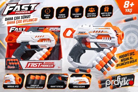 Fast Pioneer yumşaq gülləli oyuncaq blasteri — Bakı