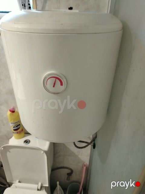 Divar tipli elektrik su qızdırıcısı (boyler) - Silindrik, ağ korpus — Bakı
