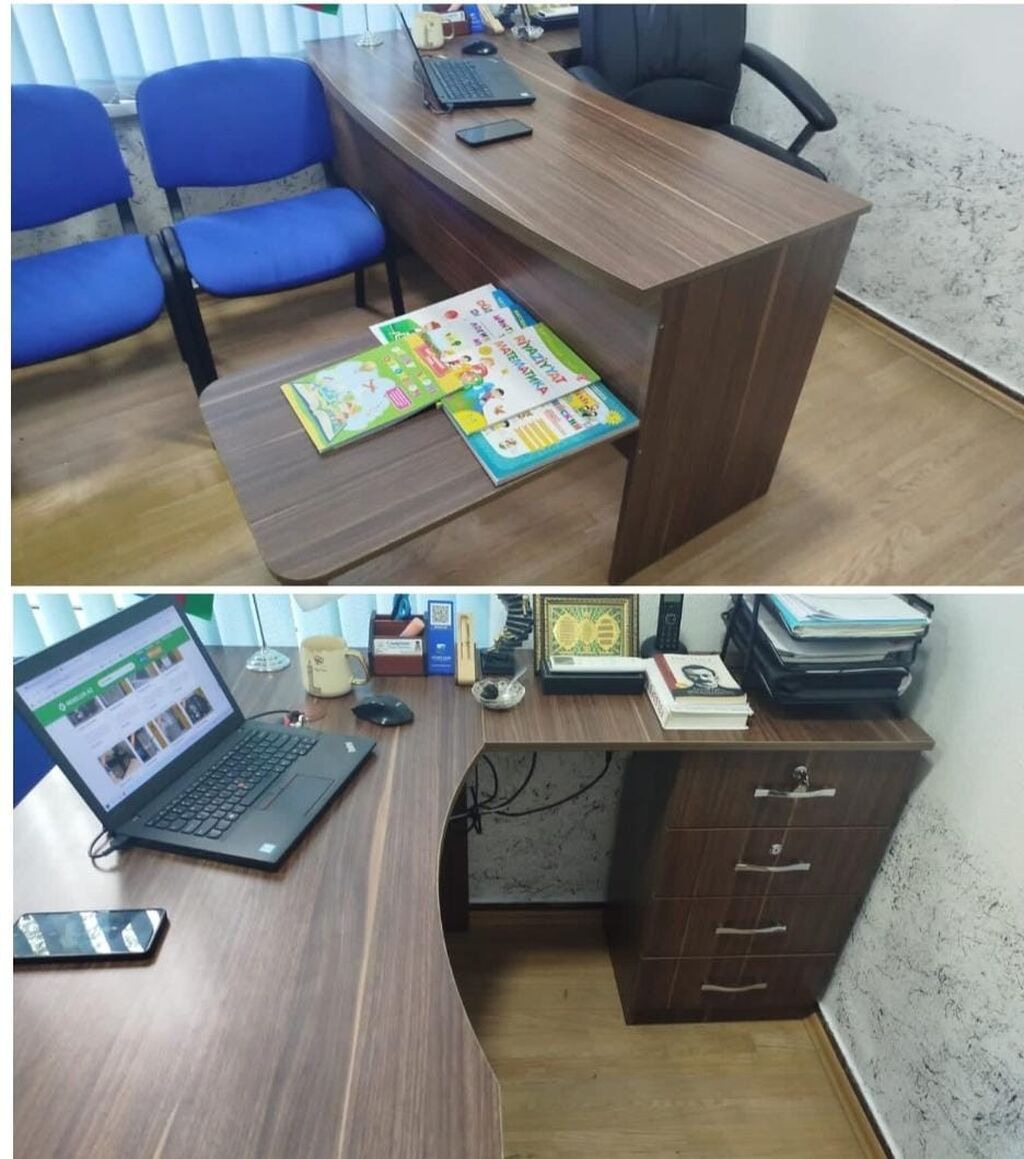 Müdir stolu dəst- bir dəsti 200 azn ünvan Ramana Pərvin 7989 — Ofis mebeli, Digah