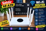 Wi‑Fi Router – sürətli və sabit internet Xüsusiyyətlər: - Sürət: 1200 — telefon aksesuar