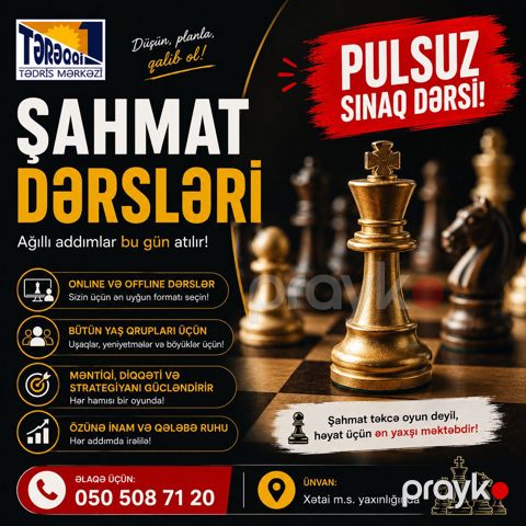 Şahmat hazırlığı — Bakı