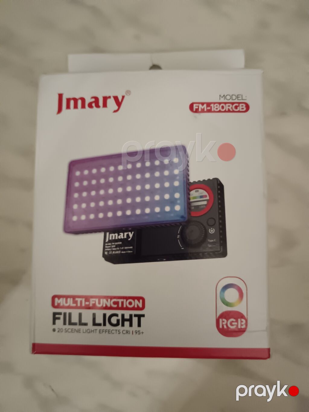 Jmary FM-180RGB – portativ RGB video işıq Xüsusiyyətlər: Jmary — İşıq avadanlığı və aksesuarlar, Qobu