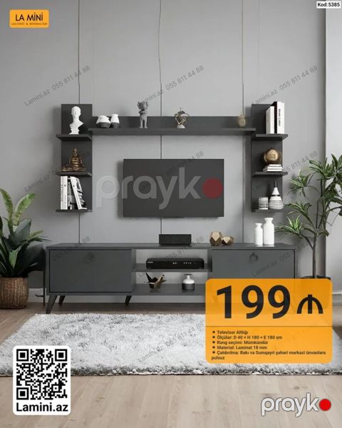 TV altlığı – La Mini - Model kodu: 5385 - Ölçülər: dərinlik 40 sm — Bakı