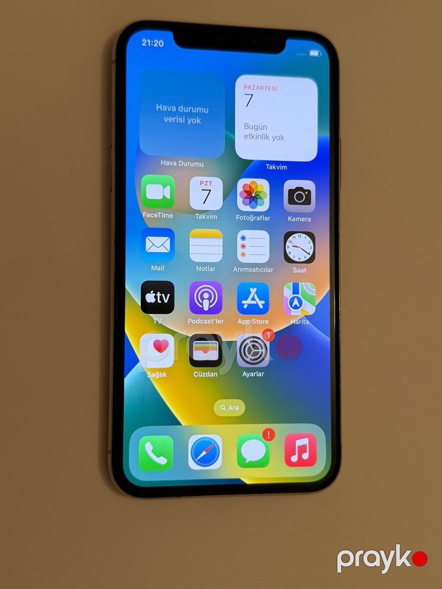 Apple iPhone X Silver 64GB/3GB — Smartfonlar, Bakı (10)