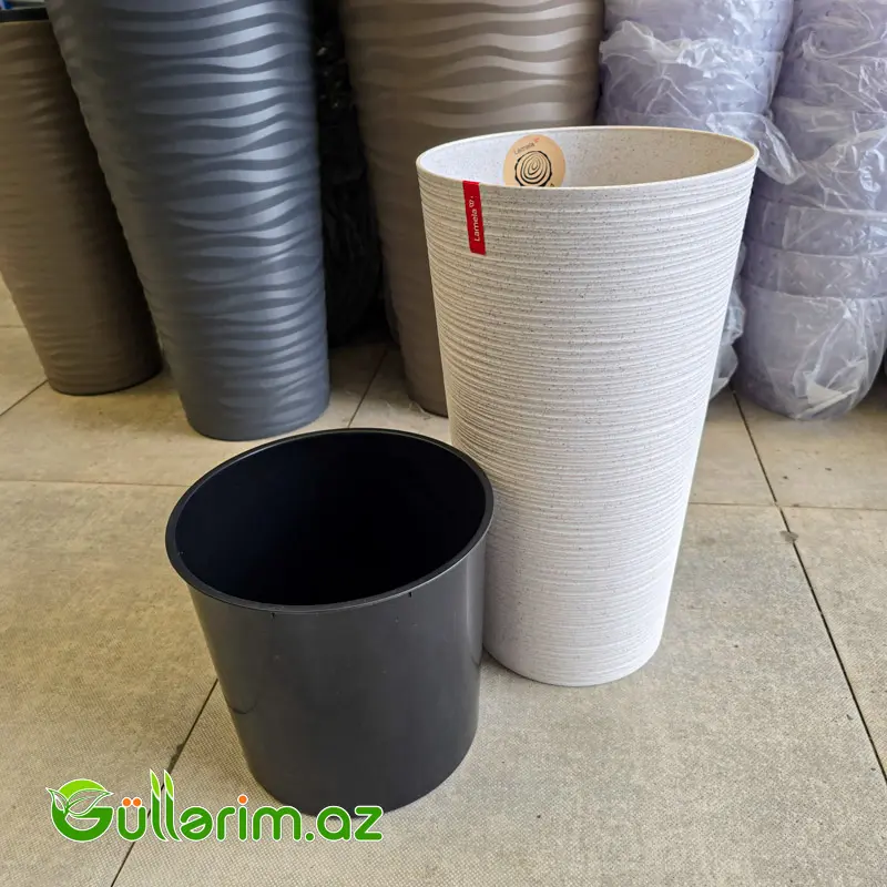 Plastik Dibçək 026 — Bağ dekorasiyası, Bakı (5)