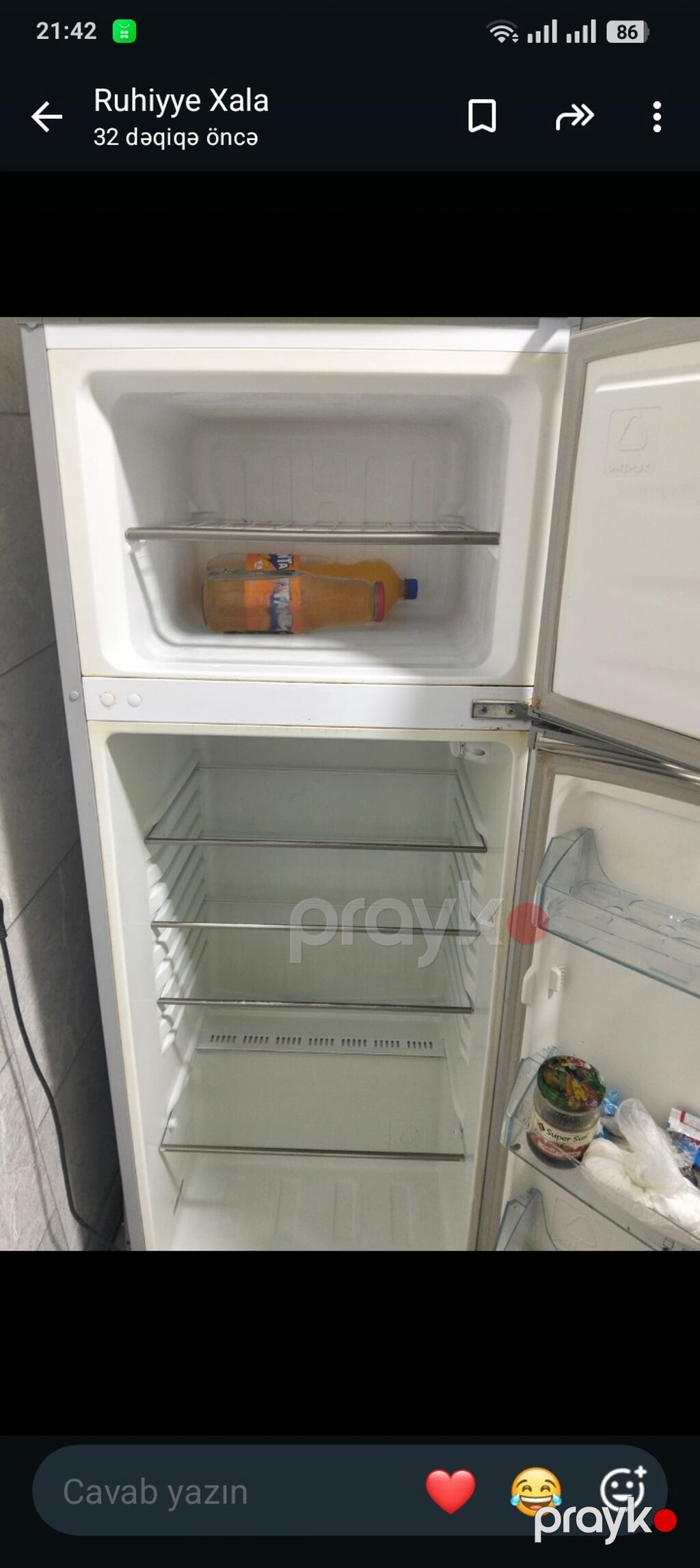 Hisense iki qapılı soyuducu - Rəng: gümüşü/boz - Üstdə ayrıca — Soyuducular, Masazır (2)