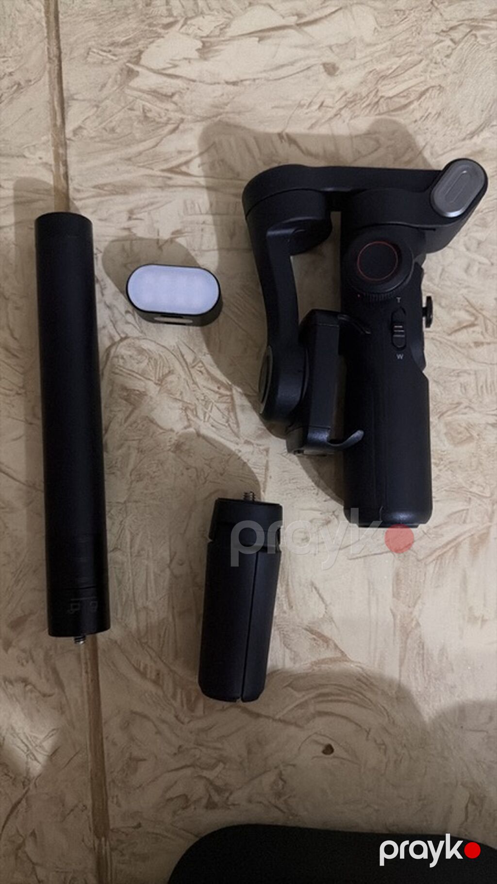 Məhsul: Smartfon üçün 3 oxlu əl stabilizatoru (gimbal) + LED işıq + — Tripod, steadicam, video işıq, Bakı (2)