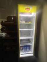 Lipton brend vitrin soyuducu - Şüşə qapılı, işıqlı vitrin dizaynı — Бизнес и оборудование