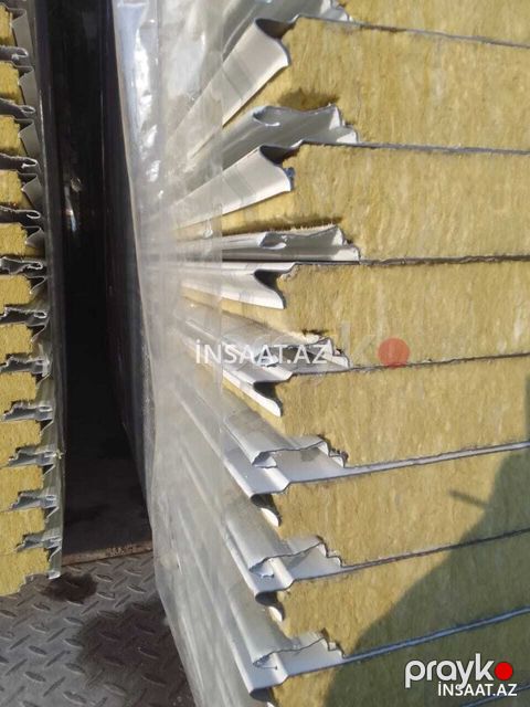100 mm Pur sendviç panel – güclü istilik izolyasiyası — Bakı