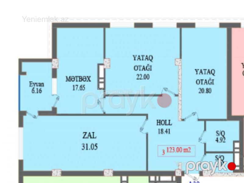 Satılır 3 otaqlı Bina evi menzil (Yeni tikili), 125 m², Sabunçu rayonu — Mənzil, Bakı (2)