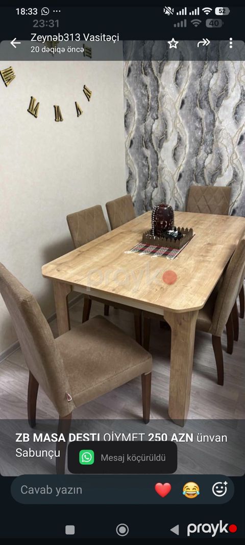*ZB* *Masa Destı* Qiymet *250 AZN* ünvan Sabunçu