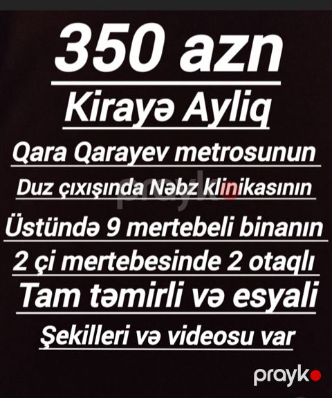 Salam ev uzunmüddətli verilir. Qara Qarayev metrosunun duz çıxışında — Bakı