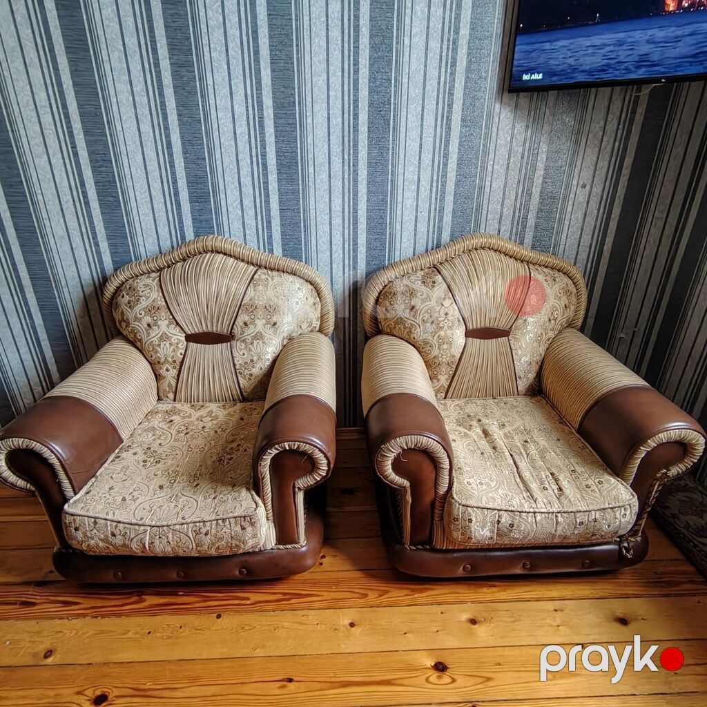 Yaxşı vəziyyətdə divan kreslo real alıcıya endirim olacaq — Yumşaq mobilya dəstləri, Bakı (6)