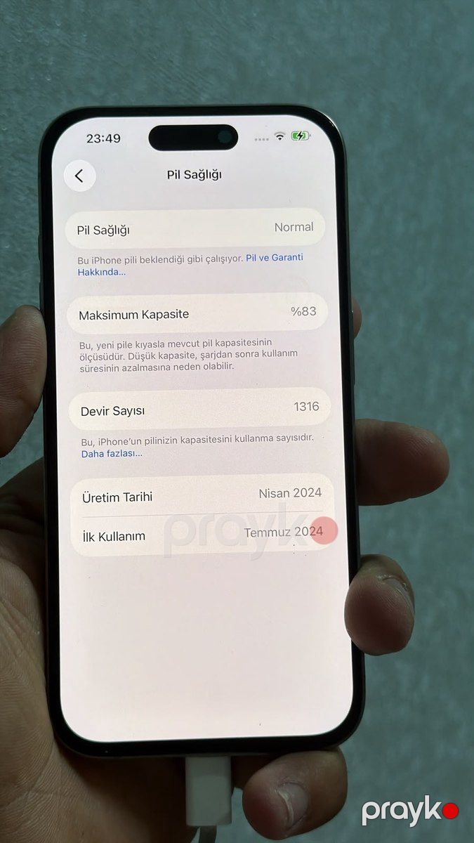 Apple iPhone 15 Pro Natural Titanium 256GB/8GB — Smartfonlar, Bakı (3)