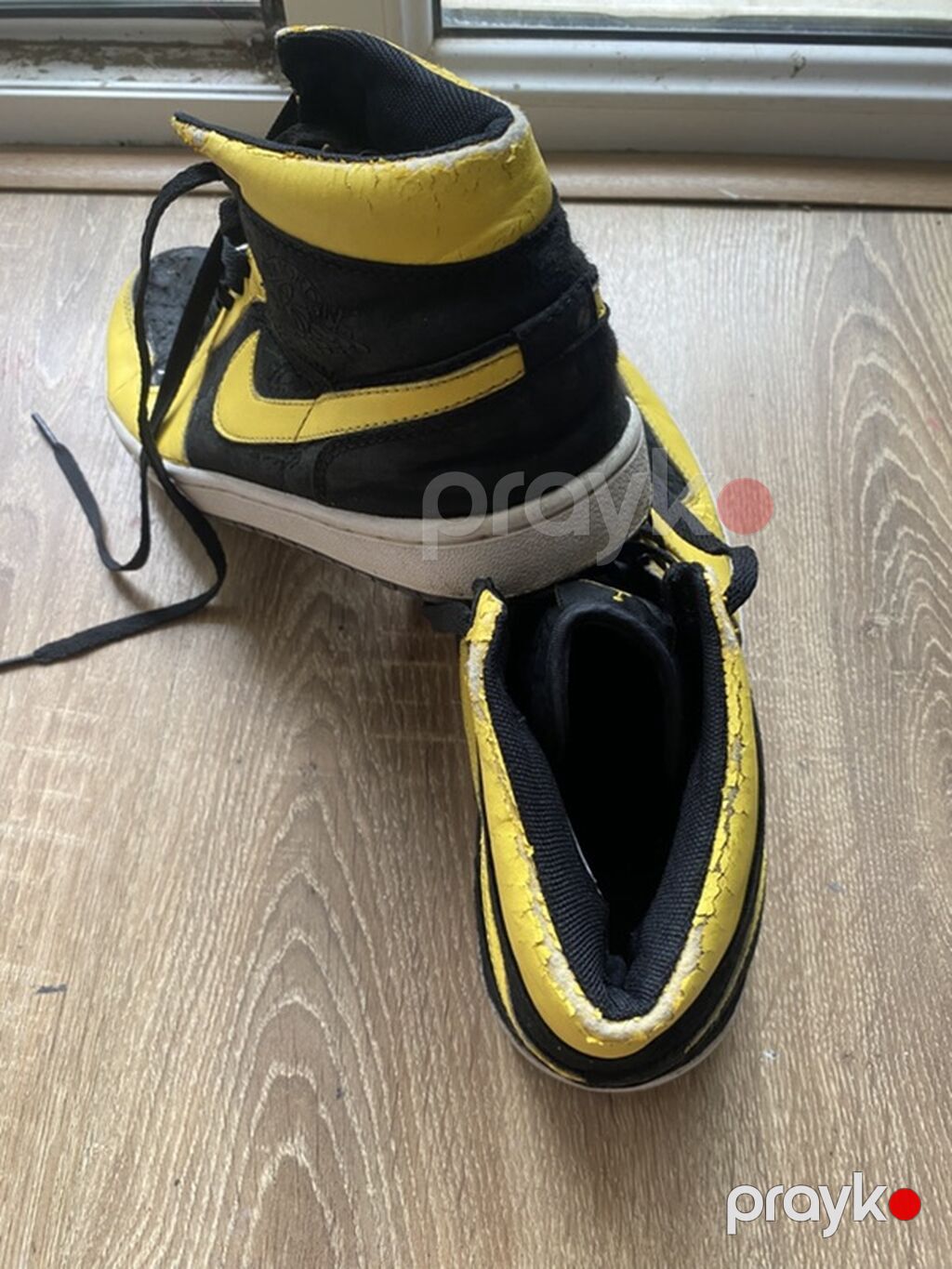 Orginal Nike Air Jordan yüksək boğaz üz dəriləri soyulub ayaqqabı özü — Krossovkalar, Bakı (3)