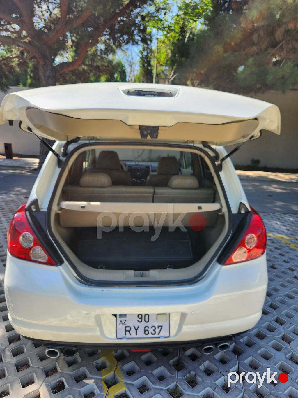Nissan Tiida (hatchback) – ağ rəng - Kuzov: 5 qapılı hatchback, ağ — Avtomobillər, Bakı (10)
