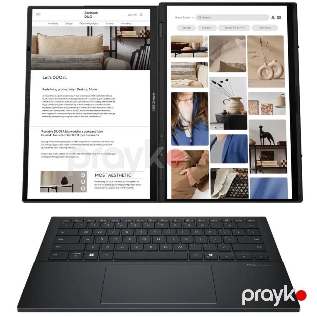 ASUS Zenbook Duo OLED — Ultra 9 / 32GB / 2TB — Noutbuklar, Bakı (2)