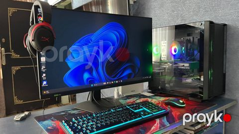 PC Gigabyte G27F, Logitech G203 Lıghtsync, HyperX Cloud II+Razer Ornata V3 X — Bakı