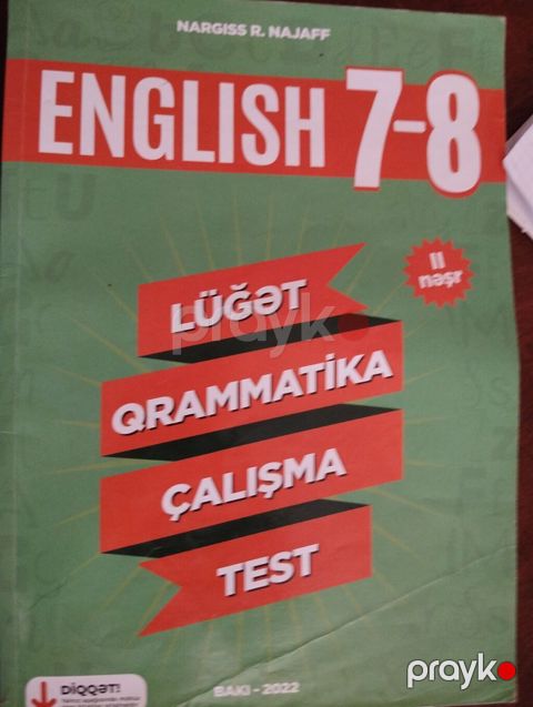 Məhsul: “Englısh 7-8” tədris vəsaiti Müəllif: Nargiss R. Najaff — Mehdiabad