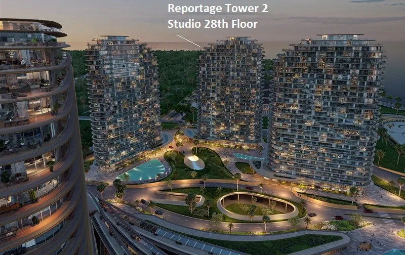 Sea Breeze, 1 otaqlı Yeni tikili satılır - 32 m², 28/28 mərtəbə — Mənzil, Bakı (4)