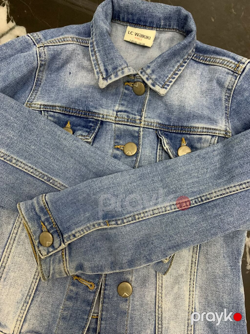 LC Waikiki Girls denim gödəkçə - Model: klassik cins gödəkçə, qızlar — Uşaq geyimi, Masazır (3)