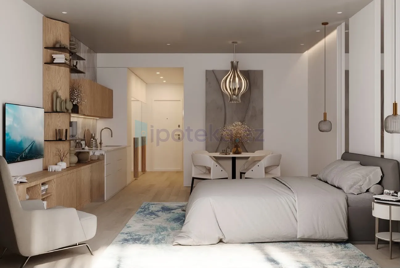 Satılır: 1 Otaq, Yeni tikili, 57.20 m²